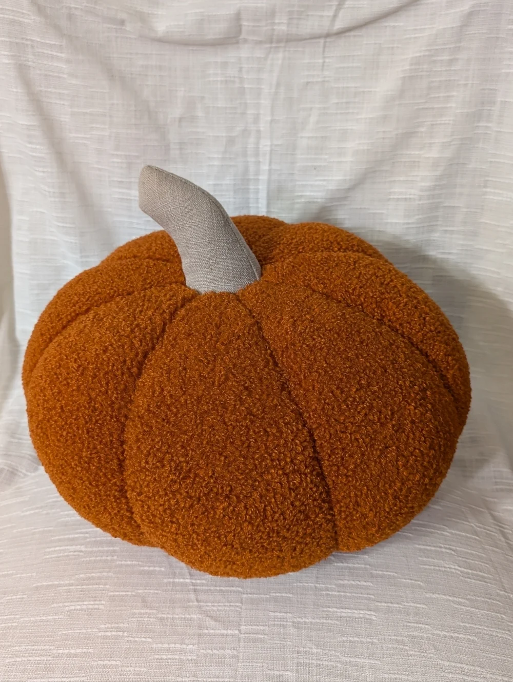 Brentwood Originals Orange Pumpkin Shaped ‎ Throw Pillow 16in